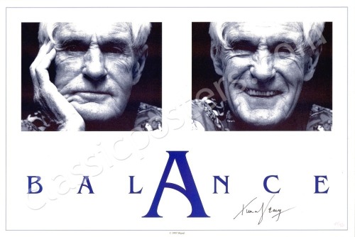 Signed Timothy Leary Balance Poster