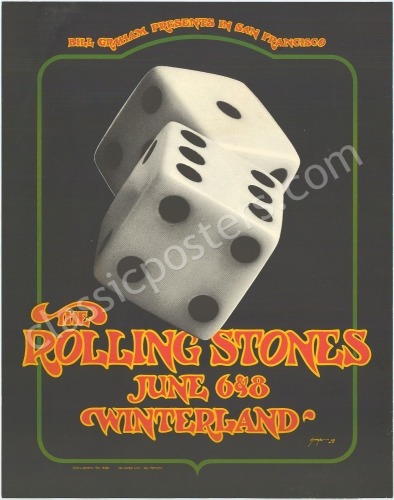 Original BG-289 Rolling Stones Poster