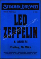 Rare Led Zeppelin Vienna Poster