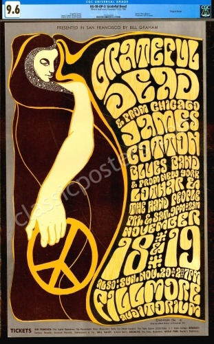 Very Choice Certified BG-38 Grateful Dead Poster