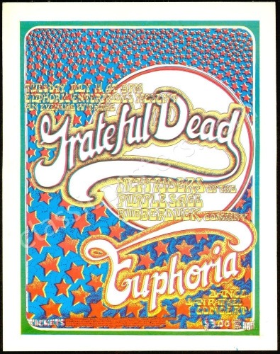 Scarce AOR 4.93 Grateful Dead Handbill