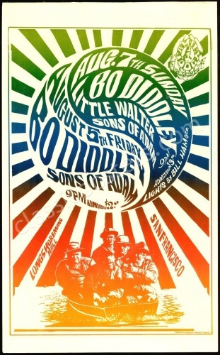 Beautiful Original FD-20 Bo Diddley Poster