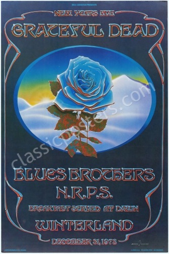 Beautiful AOR 4.38 Blue Rose Poster