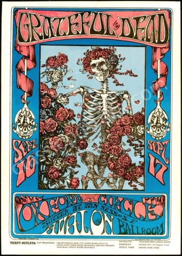 Lovely Original FD-26 Grateful Dead Poster