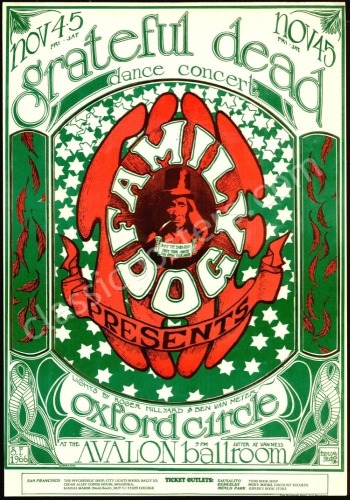 Very Popular Original FD-33 Grateful Dead Poster