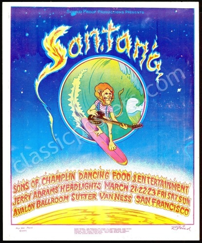 Attractive AOR 2.31 Santana Poster