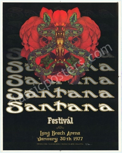 Signed AOR 4.117 Santana Long Beach Proof Sheet