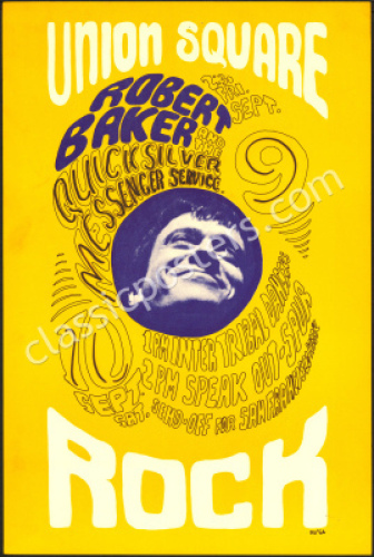 Interesting 1966 Union Square Rock Poster