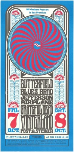 Four Different Bill Graham Reprint Posters