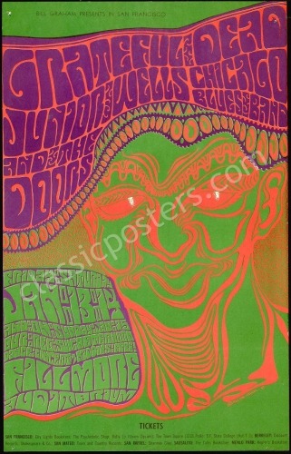 Pleasing Original BG-45 Grateful Dead Poster