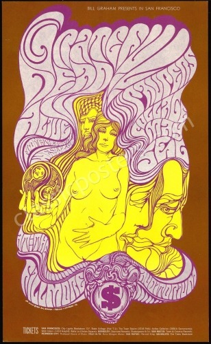 Second Print BG-62 Grateful Dead Poster