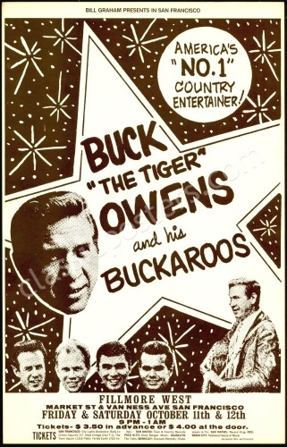 Scarce BG-140A Buck Owens Poster