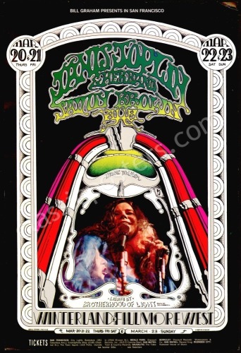 Very Popular Original BG-165 Janis Joplin Poster