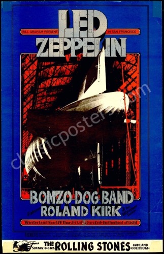 Desirable Original BG-199 Led Zeppelin Poster