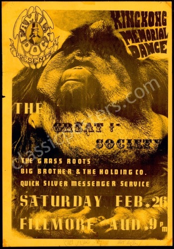 Killer Signed Original FD-2 King Kong Poster