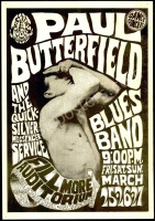 Very Nice Original FD-3 Paul Butterfield Poster