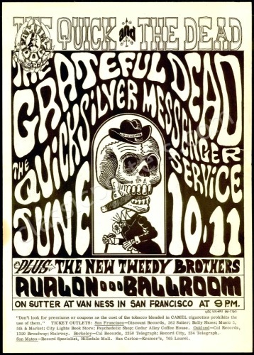 Excellent Original FD-12 Grateful Dead Poster