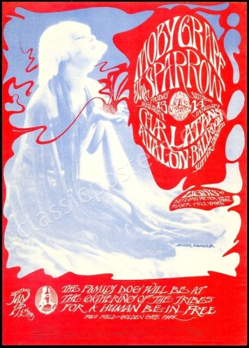 Beautiful Original FD-43 Moby Grape Poster