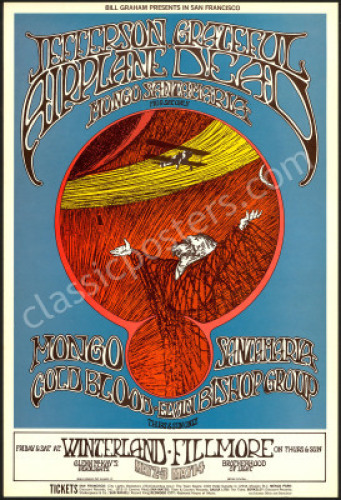 Attractive Original BG-171 Grateful Dead Poster