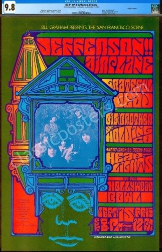 Superb Certified Original BG-81 Grateful Dead Poster