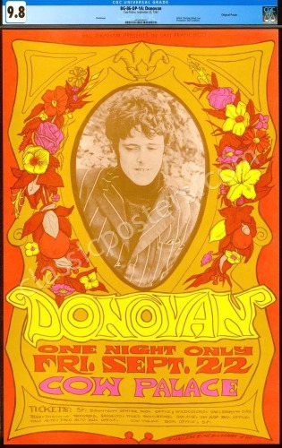 Scarce Certified Original BG-86 Donovan Poster