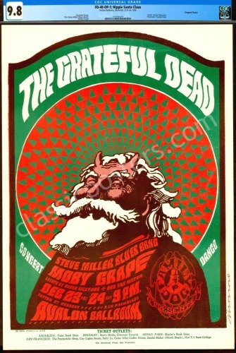 Certified FD-40 Hippie Santa Grateful Dead Poster