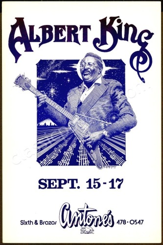 Very Nice Albert King Antone’s Poster