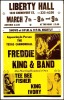 1975 Freddie King Liberty Hall Cardboard Poster