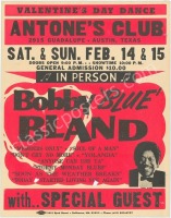 Huge 1976 Cardboard Antone’s Poster