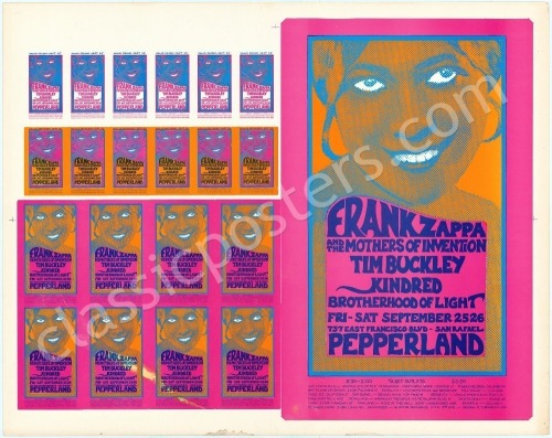 Rare AOR 4.86 Frank Zappa Proof Sheet