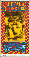 Scarce, Dual Signature BG-98 Buffalo Springfield Poster