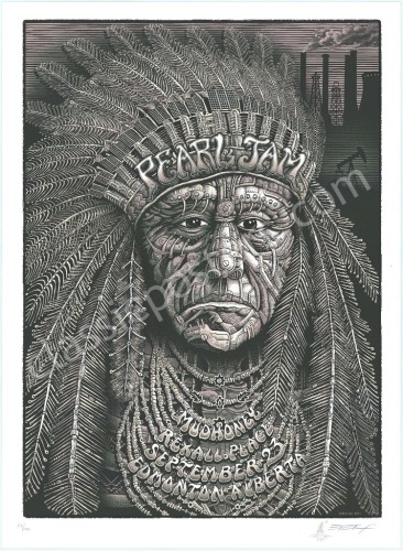 Gorgeous 2011 Pearl Jam Edmonton Poster