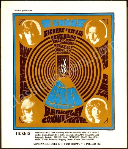 Enticing The Doors Berkley Poster and Handbill