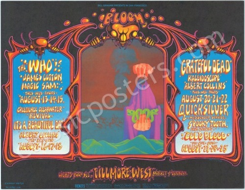 Gorgeous BG-133 The Fillmore West Poster