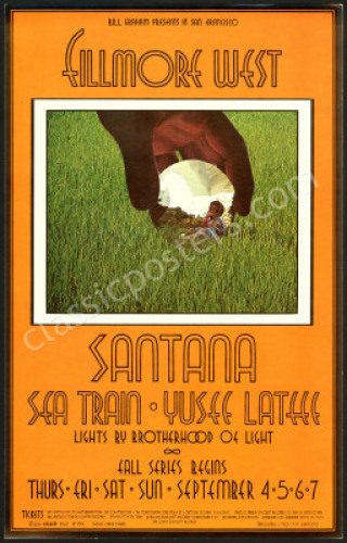 Scarce BG-190 Santana Poster