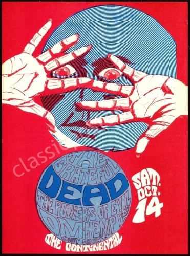 Superb Grateful Dead Continental Poster