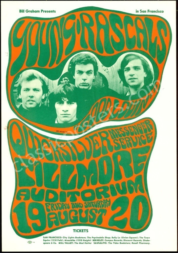 Young Rascal Painting Original BG-24 The Young Rascals Poster