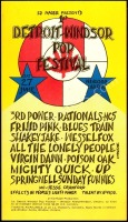 Scarce Detroit-Windsor Pop Festival Poster