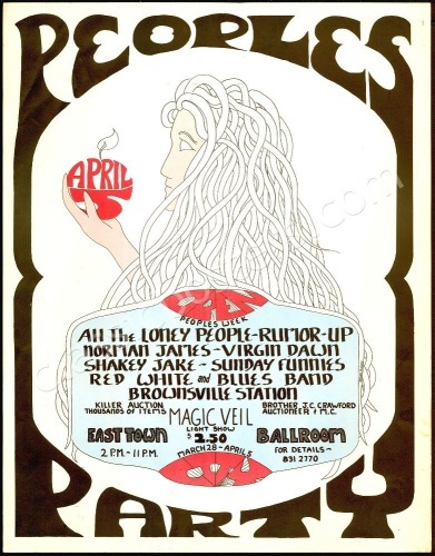 Rare Eastown Ballroom Peoples Party Poster