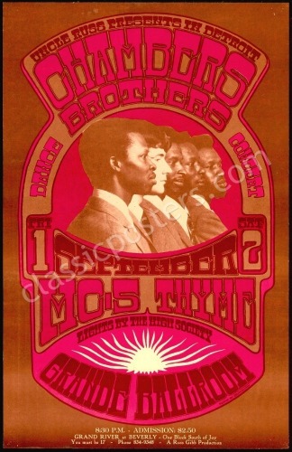 Popular The Chambers Brothers Grande Ballroom Poster