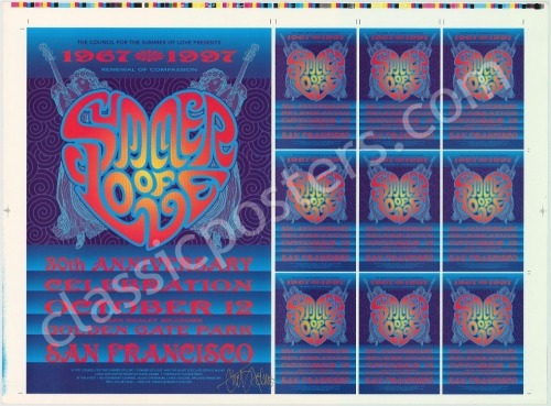 Two Signed 1997 Summer of Love Posters