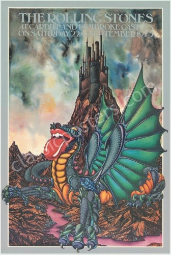 Awesome AOR 4.273 Rolling Stones Cardiff Castle Poster