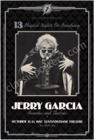 1987 Jerry Garcia on Broadway Poster