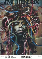 Popular AOR 3.185 Jimi Hendrix Reprint Poster