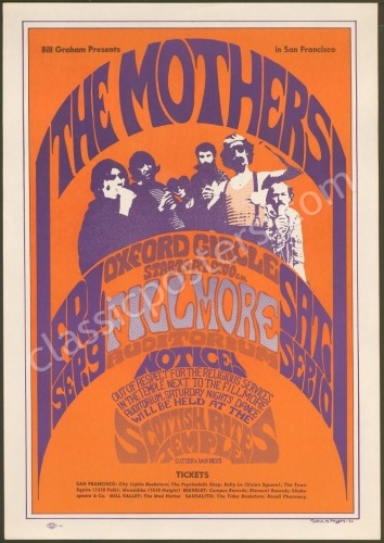 Very Choice BG-27 Frank Zappa/Mothers of Invention Poster