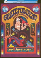 Lovely AOR 4.187 Grateful Dead Hill Auditorium Poster