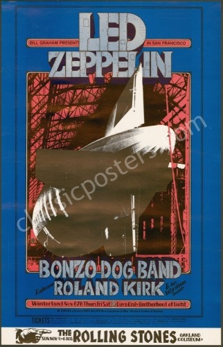 Scarce Original BG-199 Led Zeppelin Poster