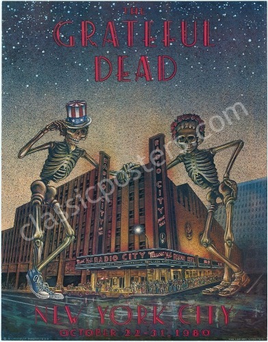 Very Choice Grateful Dead Radio City Poster