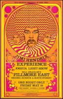 Breathtaking Signed Jimi Hendrix FE-7 The Fillmore East Poster