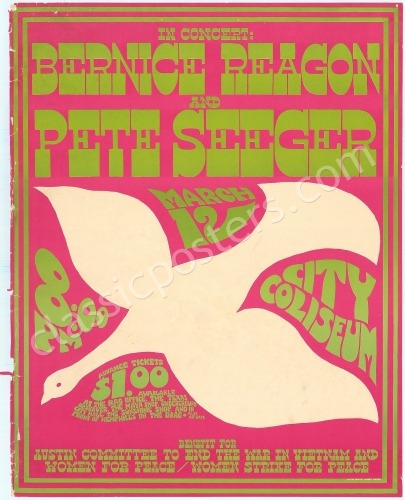 Rare 1967 Pete Seeger Austin Poster